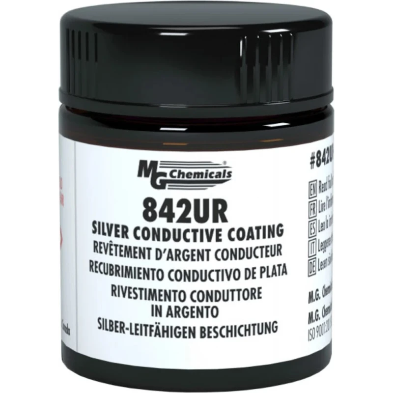 MG Chemicals Silver Polyurethane Conductive Paint for Electronic Sporting Equipment, Consumer Electronics 842UR-12ML
