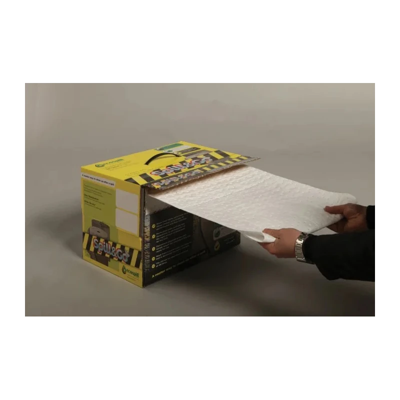 Ecospill Ltd Spill Control Equipment Roll Dispensing Box 48L White 360mm x 220mm H0803622