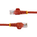 StarTech.com Cat5e Ethernet Cable, 2 m, Unscreened, Red PVC Jacket 