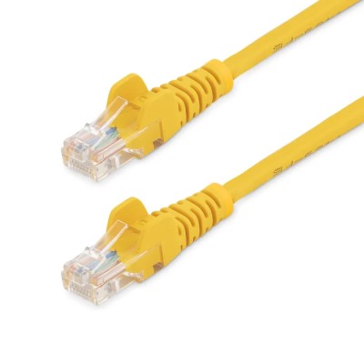 StarTech.com Cat5e Ethernet Cable 3 m Unscreened Yellow PVC 24AWG Copper 5.6mm OD 
