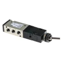 SMC Toggle Lever Pneumatic Manual Control Valve 5/2 Function Rc 1/8 Thread, 0.7 Mpa Max Pressure, -5°C to +60°C VZM550-01-08
