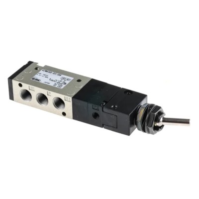 SMC Toggle Lever Pneumatic Manual Control Valve 5/2 Function Rc 1/8 Thread, 0.7 Mpa Max Pressure, -5°C to +60°C VZM550-01-08