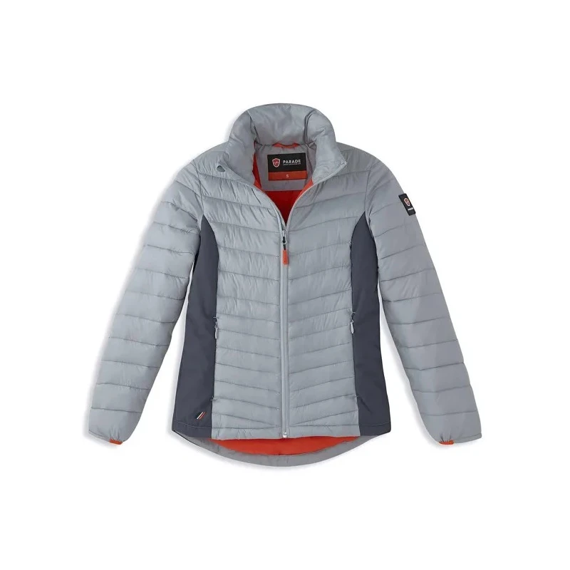 Parade Water Repellent Grey Down Jacket with Zipper Closure Size L for Women 17OCALA*1713TL
