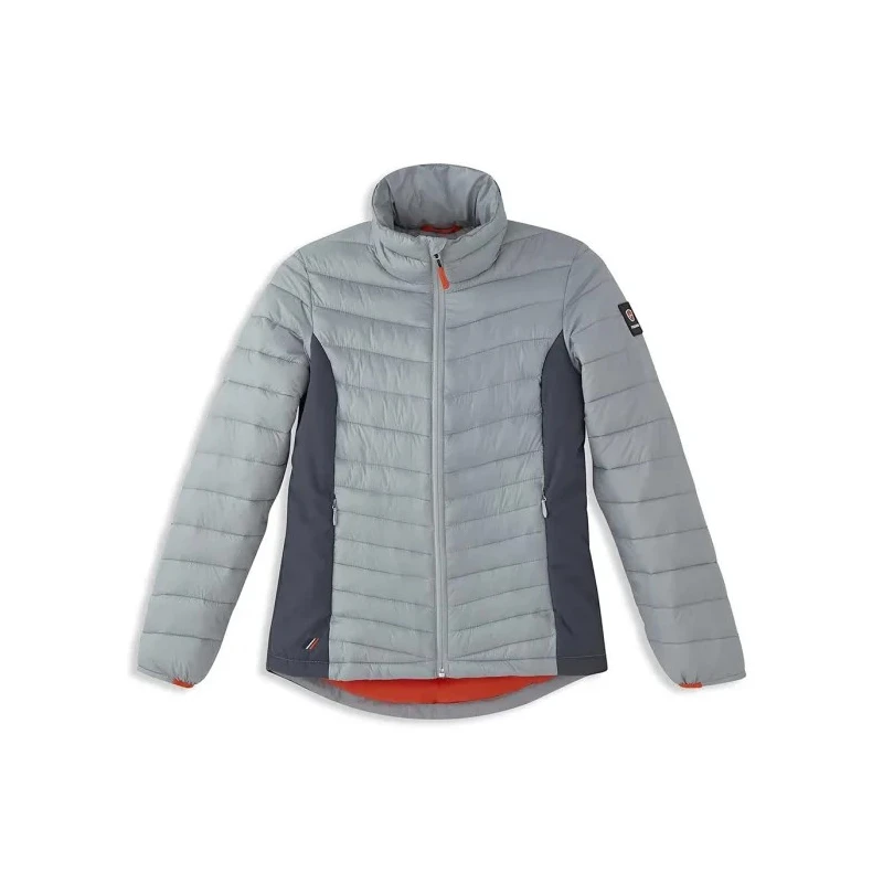 Parade Water Repellent Grey Down Jacket with Zipper Closure Size L for Women 17OCALA*1713TL