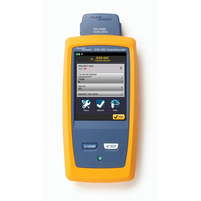 Fluke Networks Network Cable Tester  500MHz Lithium-ion Battery LCD RJ45 Connector