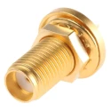 Telegartner SMA Series Coaxial Connector Panel Mount Female, 50 Ω Impedance, Straight Body, Solder Termination J01151A0021