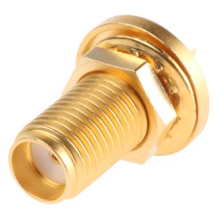 Telegartner SMA Series Coaxial Connector Panel Mount Female, 50 Ω Impedance, Straight Body, Solder Termination J01151A0021