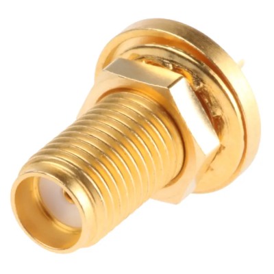 Telegartner SMA Series Coaxial Connector Panel Mount Female, 50 Ω Impedance, Straight Body, Solder Termination J01151A0021