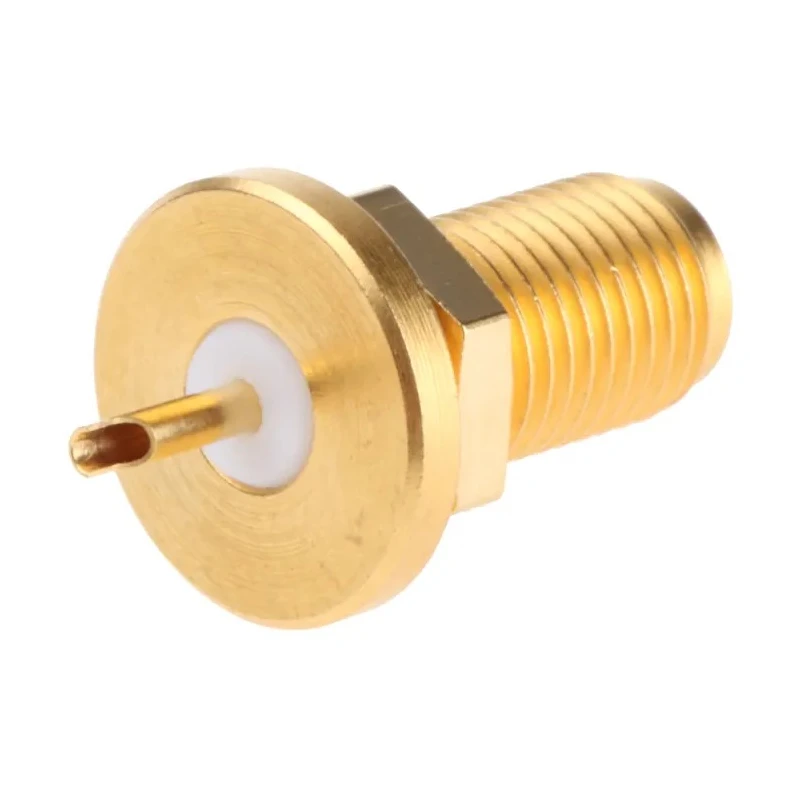 Telegartner SMA Series Coaxial Connector Panel Mount Female, 50 Ω Impedance, Straight Body, Solder Termination J01151A0021