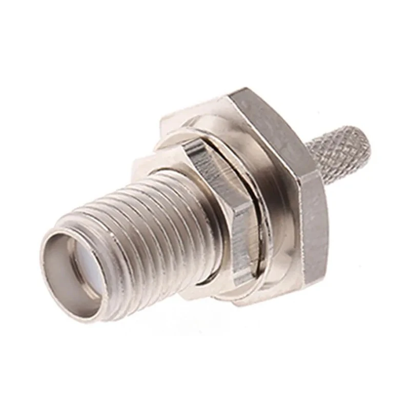 Telegartner SMA Series Coaxial Connector Panel Mount Female SMA, 50 Ω, Straight Body Crimp J01151A0009