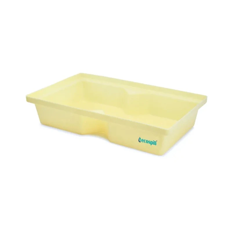 Ecospill Ltd Polyethylene Spill Tray Yellow 60L Capacity 1m x 605mm R3340807