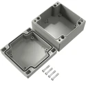 Rose Aluform Series Grey Grey Lid Die Cast Aluminium Enclosure IP66 IK09 100 mm x 100 mm x 100 mm IP66