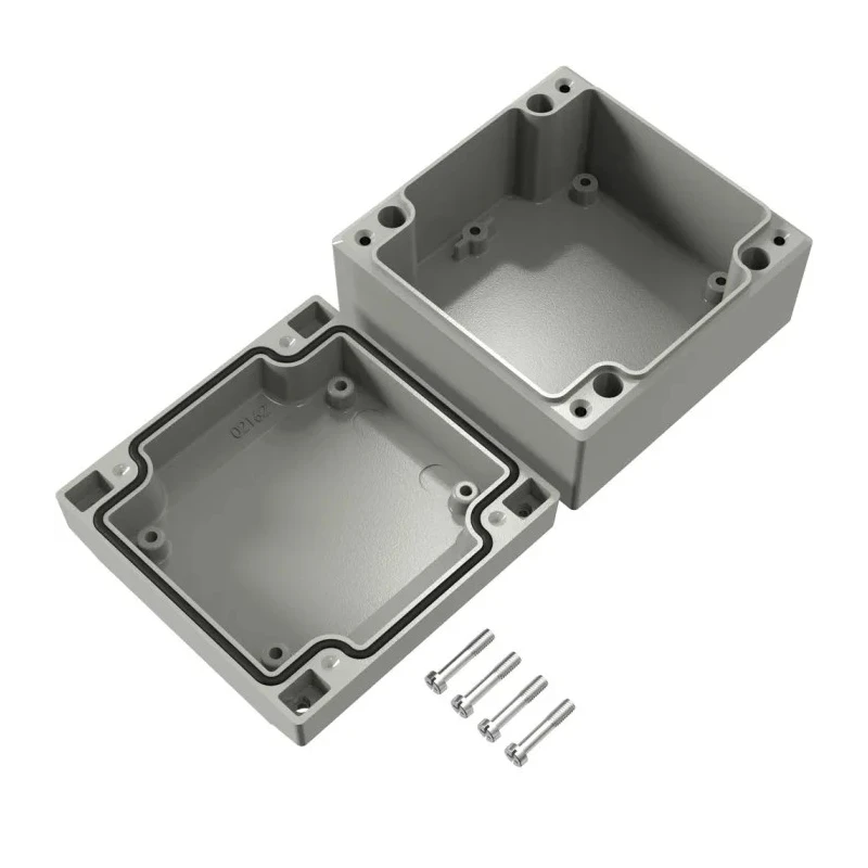 Rose Aluform Series Grey Grey Lid Die Cast Aluminium Enclosure IP66 IK09 100 mm x 100 mm x 100 mm IP66