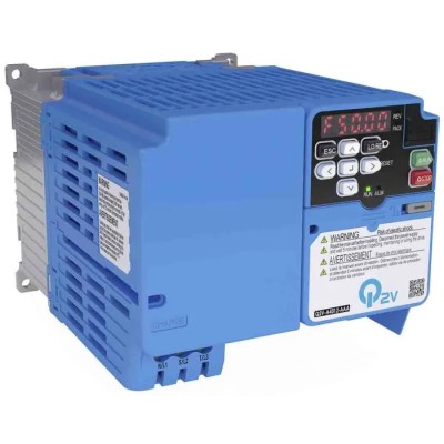 Omron Inverter Drive 1.5 kW 3 Phase Q2V Series 400V AC 4.1 A Vector Control Q2V-A4004-AAA