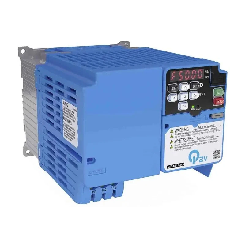 Omron Inverter Drive 1.5 kW 3 Phase Q2V Series 400V AC 4.1 A Vector Control Q2V-A4004-AAA
