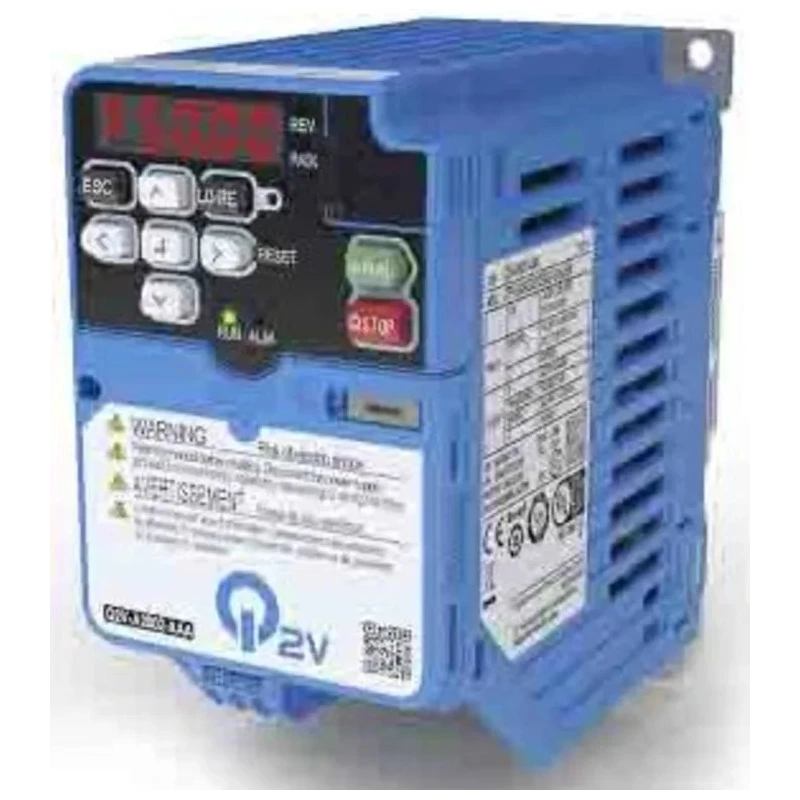Omron Inverter Drive 1.5 kW 3 Phase Q2V Series 400V AC 4.1 A Vector Control Q2V-A4004-AAA