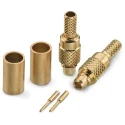 Wurth Elektronik WR-MMCX Series Coaxial Connector Cable Male MCX, 50 Ω, Straight Body Crimp 66046011210620