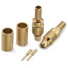 Wurth Elektronik WR-MMCX Series Coaxial Connector Cable Male MCX, 50 Ω, Straight Body Crimp 66046011210620