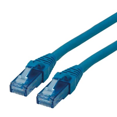 Roline Cat6a Ethernet Cable 8 Core Blue 2 m Unshielded Unscreened Low Smoke Zero Halogen Cat6a