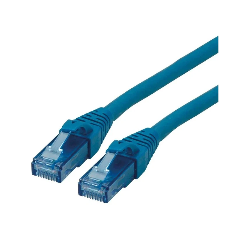 Roline Cat6a Ethernet Cable 8 Core Blue 2 m Unshielded Unscreened Low Smoke Zero Halogen Cat6a