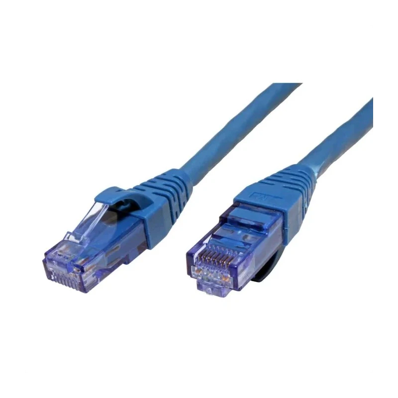 Roline Cat6a Ethernet Cable 8 Core Blue 2 m Unshielded Unscreened Low Smoke Zero Halogen Cat6a