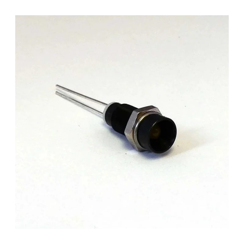 CML Innovative Technologies LED Yellow Panel Mount Indicator, M6 Termination, IP40, 2.2V, 15mcd, Length 16mm 19031002