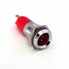 CML Innovative Technologies LED Red Panel Mount Indicator 12V AC/DC 750mcd IP67 M14 Solder Tab Termination 192A0350