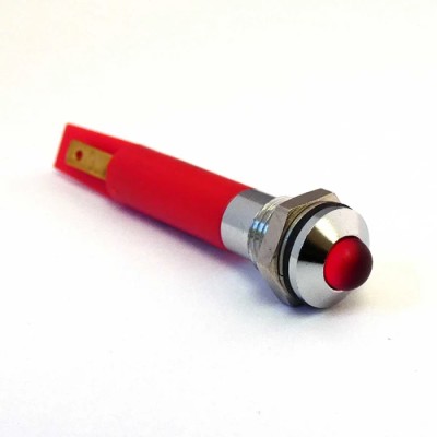 CML Innovative Technologies LED Red Panel Mount Indicator 230V AC IP67 M8 Termination 19510230