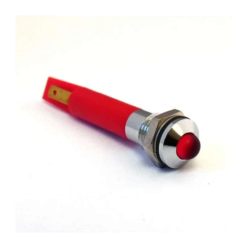CML Innovative Technologies LED Red Panel Mount Indicator 230V AC IP67 M8 Termination 19510230
