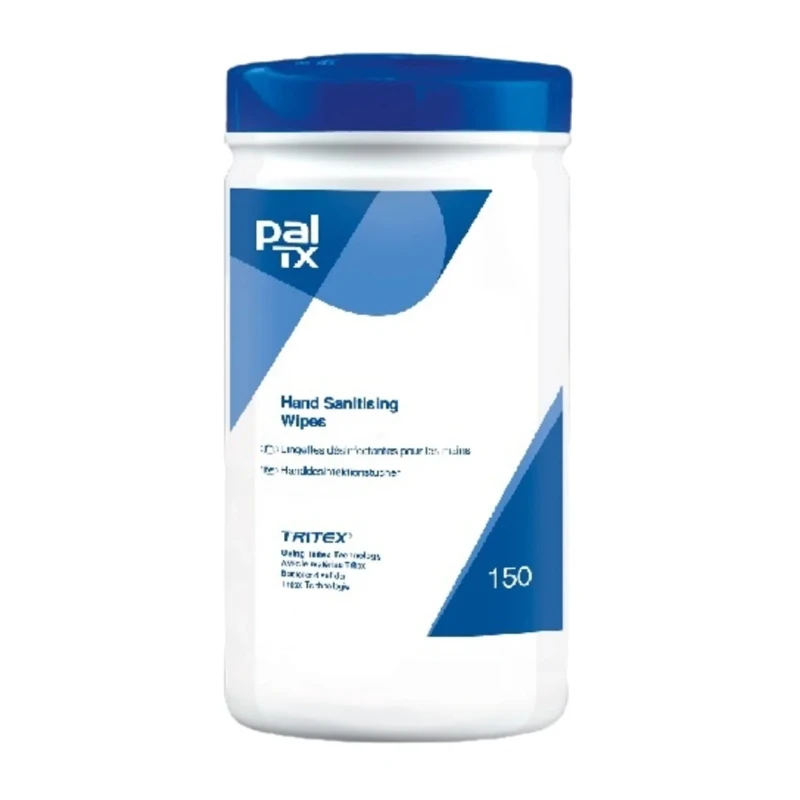 PAL Wet Hand Wipes Tub of 150, 200 x 200 mm, Single Use Hand Cleaning Wipes W68230