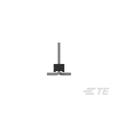 TE Connectivity AMPMODU Series Straight Surface Pin Header, 10 Contact, 2 mm Pitch, 1 Row, Unshrouded 1-2842104-0