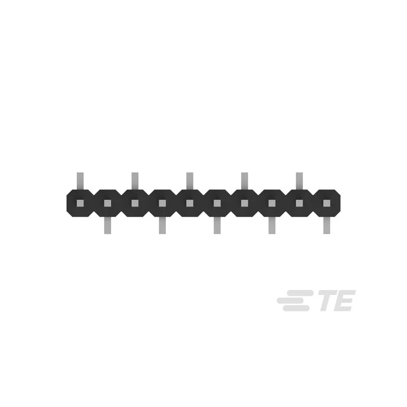 TE Connectivity AMPMODU Series Straight Surface Pin Header, 10 Contact, 2 mm Pitch, 1 Row, Unshrouded 1-2842104-0