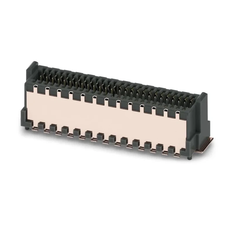 Phoenix Contact FP 0.8/52-MV-SH Series Vertical Surface PCB Header, 52 Contacts, 0.8 mm Pitch, 2 Rows, Shrouded 1043756