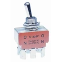 NKK Switches Toggle Switch Panel Mount On-On DPDT Quick Connect Terminal 30 V dc 125 V ac S332F