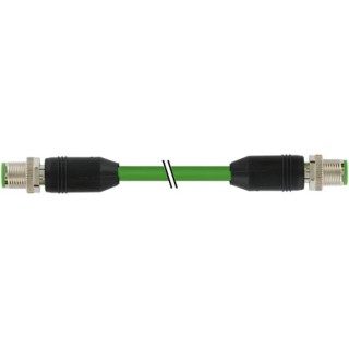 Murrelektronik Limited Communication Cable D-Coded 4 Pole Male to Male Straight Connector 300 mm 7000-44511-7960030