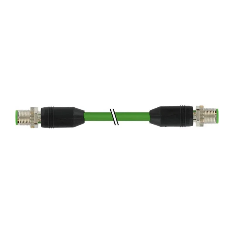 Murrelektronik Limited Communication Cable D-Coded 4 Pole Male to Male Straight Connector 300 mm 7000-44511-7960030