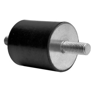 RS PRO Anti-Vibration Mount Male to Male Bobbin M6 x 15 Thread, 25.9 kg Compression Load, 20 mm Outer Diameter, 10 196-1323