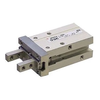 SMC 2 Finger Single Acting Parallel Gripping Pneumatic Gripper, Maximum Operating Pressure 0.7 Mpa, Port Size M5, MHZ2-20C