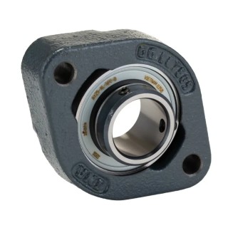 INA Flange Bearing Unit 25 mm Inside Diameter Cast Iron 2 Mount Holes FLCTEY25-XL
