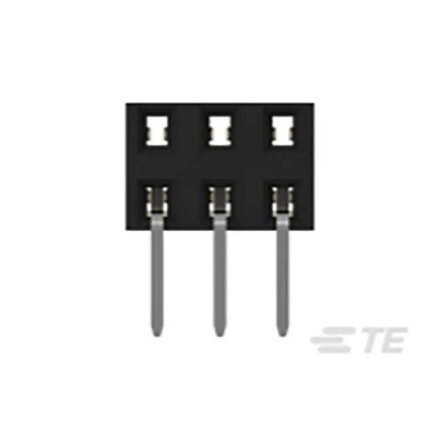 TE Connectivity AMPMODU Series Straight Through Hole PCB Socket 6-Contact 2 Row 2 mm Pitch Solder 2314926-6