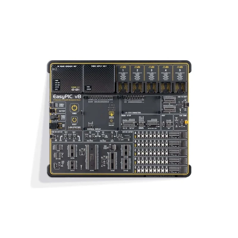 MikroElektronika Sensor Development Tool PIC18F47K42 EasyPIC V8 Development Board MIKROE-3614