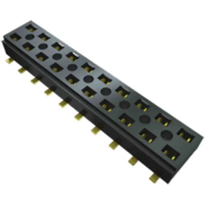 Samtec CLT Series Straight Surface PCB Socket 20-Contact 2 Row 2 mm Pitch Solder CLT-110-02-G-D-BE