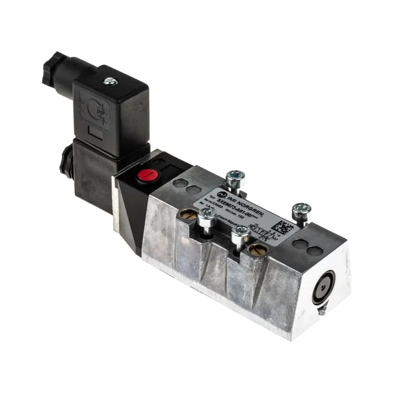 Norgren Pneumatic Solenoid Valve 5/2 Solenoid/Spring, Push-in Port, 110V AC, 10 bar Pressure, Die Cast SXE9573-A81-00/110VAC