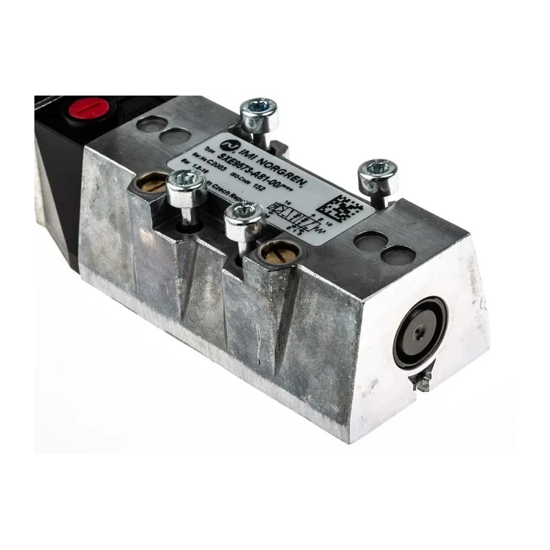 Norgren Pneumatic Solenoid Valve 5/2 Solenoid/Spring, Push-in Port, 110V AC, 10 bar Pressure, Die Cast SXE9573-A81-00/110VAC