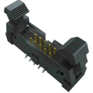 Samtec 20-Way Shrouded IDC PCB Header Male for Surface Mount, 2 Row, 1.27mm Pitch EHF-110-01-L-D-SM-P-TR