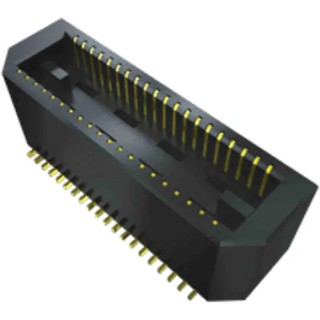 Samtec BTE Series Vertical Surface PCB Header, 80 Contacts, 0.8 mm Pitch, 2 Row, Shrouded BTE-040-02-L-D-A