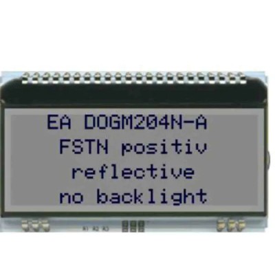 Display Visions LCD Monochrome Display 4 x 20 Characters White on Grey LED Backlight EA DOGM204N-A