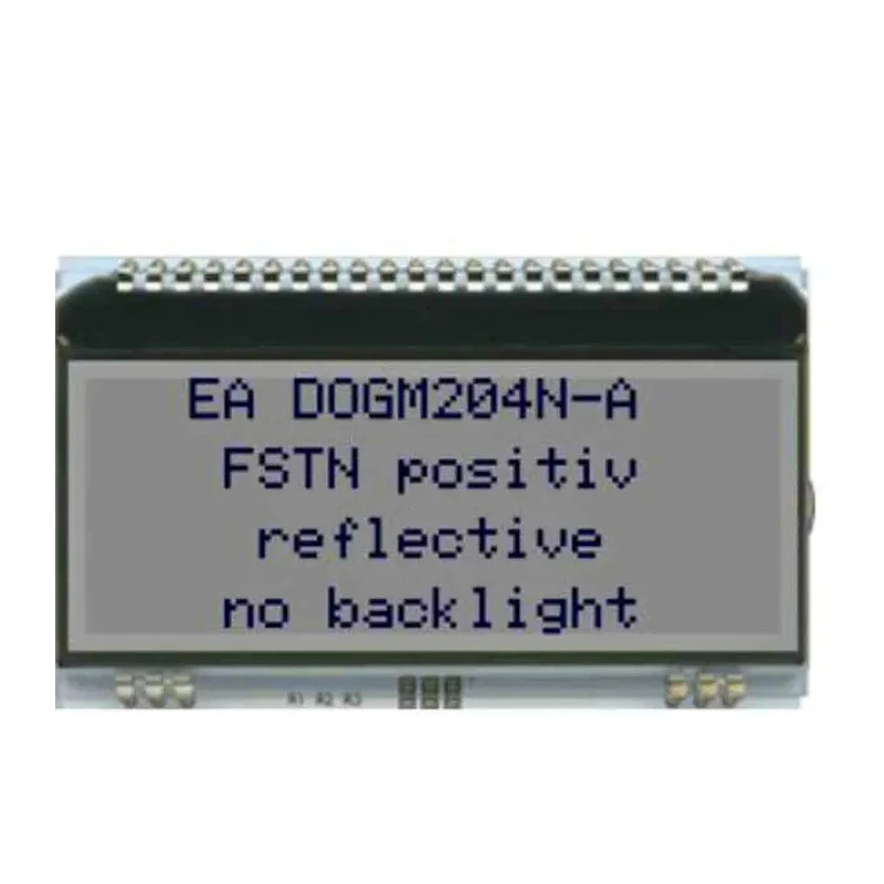 Display Visions LCD Monochrome Display 4 x 20 Characters White on Grey LED Backlight EA DOGM204N-A