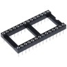 Winslow 2.54 mm Pitch Vertical 28 Way Through Hole Turned Pin Open Frame DIL Socket 5A W30528TTRC