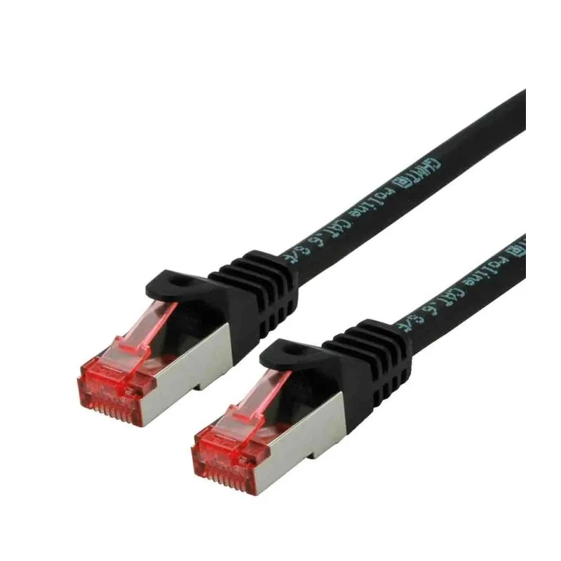 Roline Shielded Screened Cat6 Ethernet Cable 0.5 m, 8 Core, Copper Conductor, Low Smoke Zero Halogen Jacket Cat6